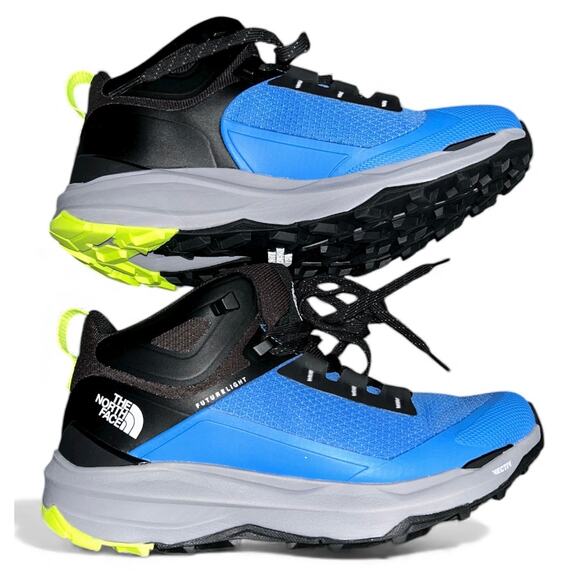 TNF Mens 7 VECTIV Exploris 2 Mid FUTURELIGHT Hiking Boots Waterproof Sonic Blue - Picture 2 of 6